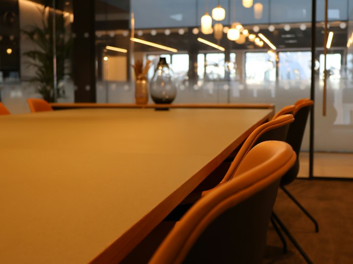The meeting room where clients are seen